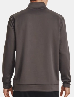 Куртка теннисная Under Armour Men's Armour Fleece 1/4 Zip - fresh clay/black