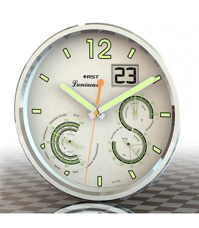 Часы - Метеостанция Lumineux RST 77745 (часы, дата, барометр, термометр)