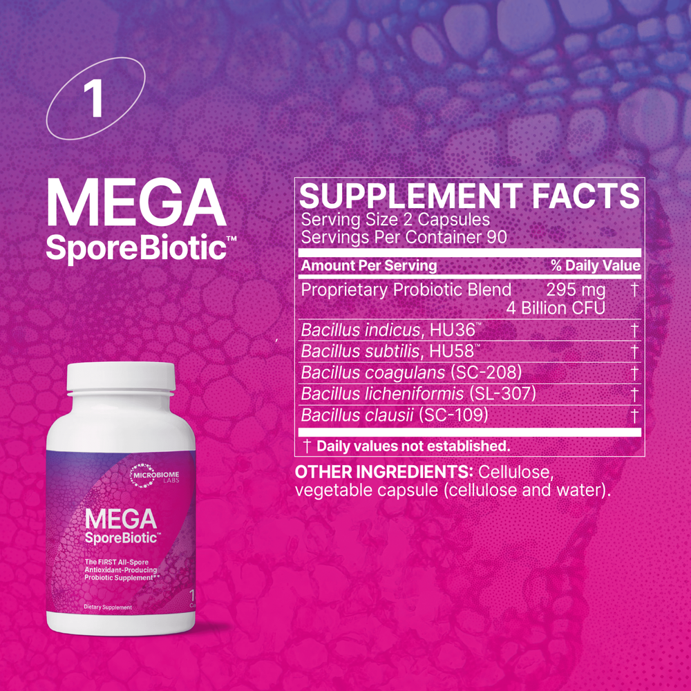 MicrobiomeLabs - Total Gut Restoration Kit 4 (MP Powder MM Caps)