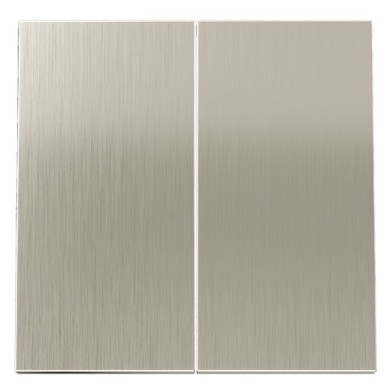 Клавиши для выключателя/переключателя двухклавишного, S70 Metal (никель)