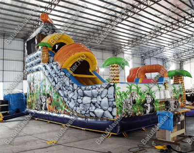 Надувной батут "В гостях у зебры"