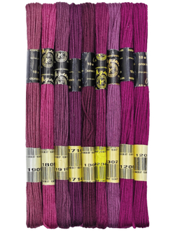 Наборы ниток мулине для вышивания ПНК Киров 9 шт.