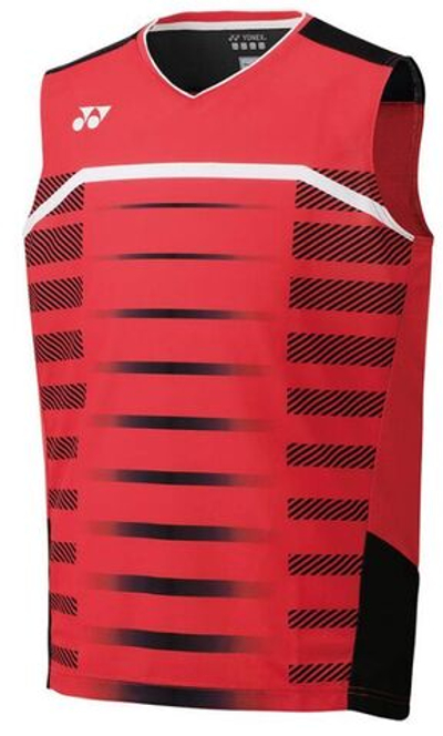 Мужская теннисная футболка Yonex Men's Sleeveless Top - ruby red