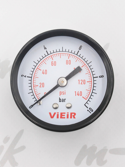ViEiR Манометр 1/4", горизонтальный (50 мм/10 бар) (YLB10)