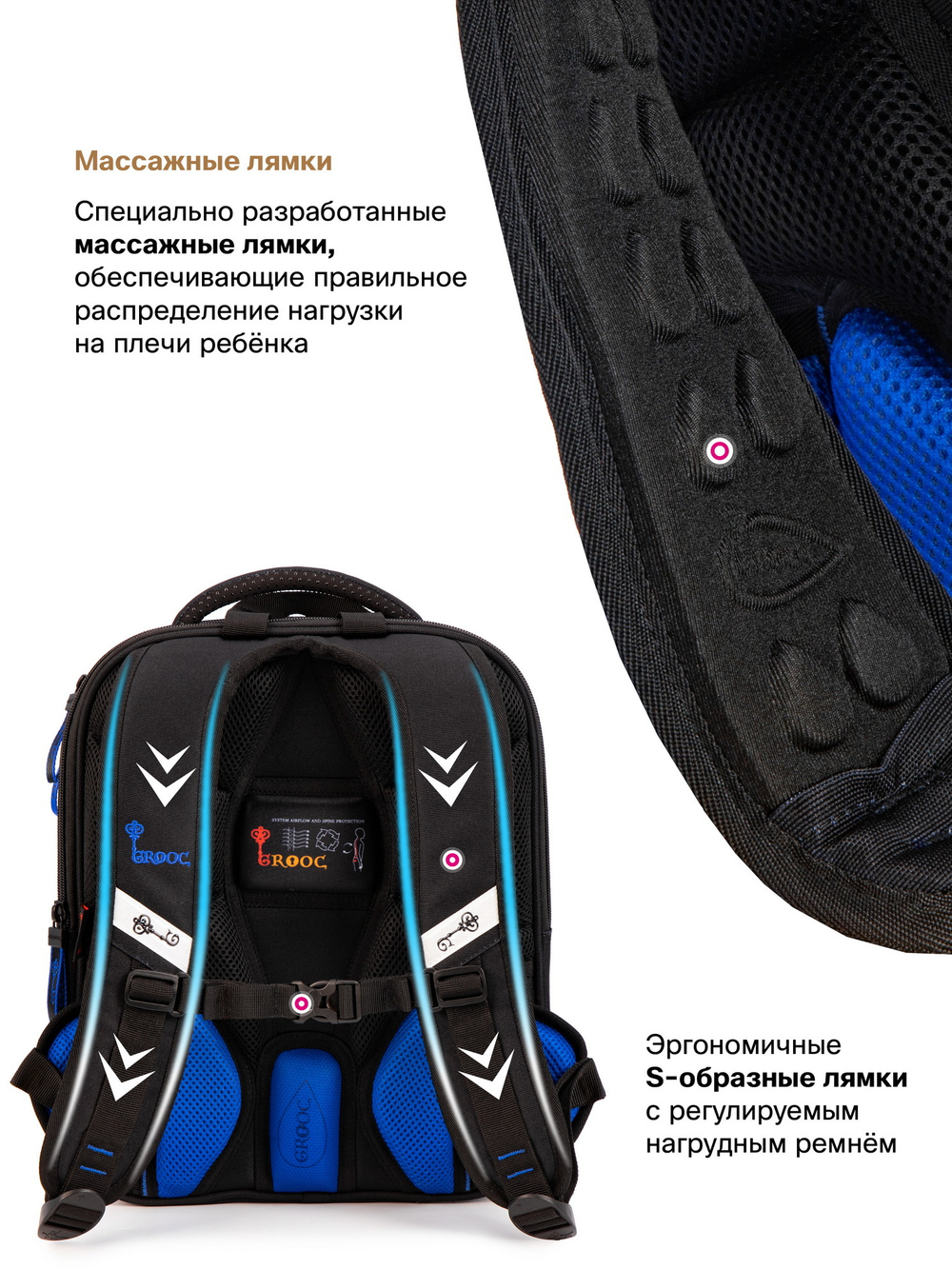 Ранец GROOC 7mini-038 + пенал + мешок + сумка-пенал