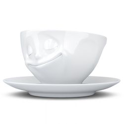 Чайная пара Happy, 200 мл, белая