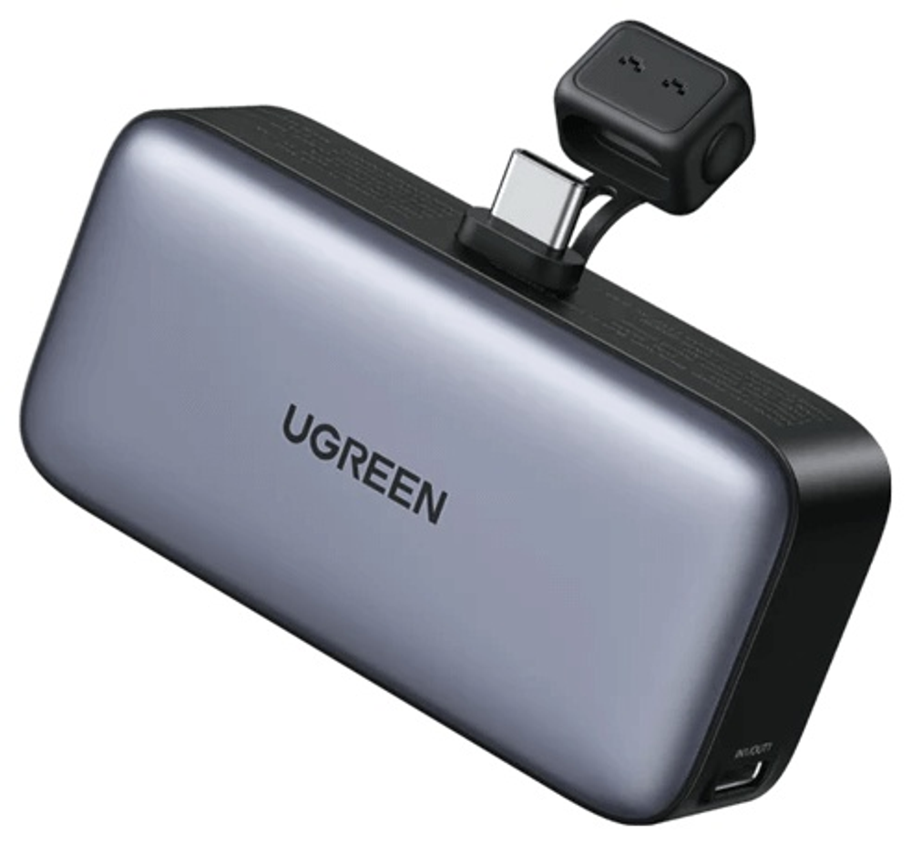 Внешний аккумулятор Ugreen PB503 (35338) 5000 мАч 20 Вт серый