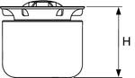 Стакан гидрозатвора с мембраной TECEdrainpoint S для трапов DN 50 стандартных и вертикальных и DN 70