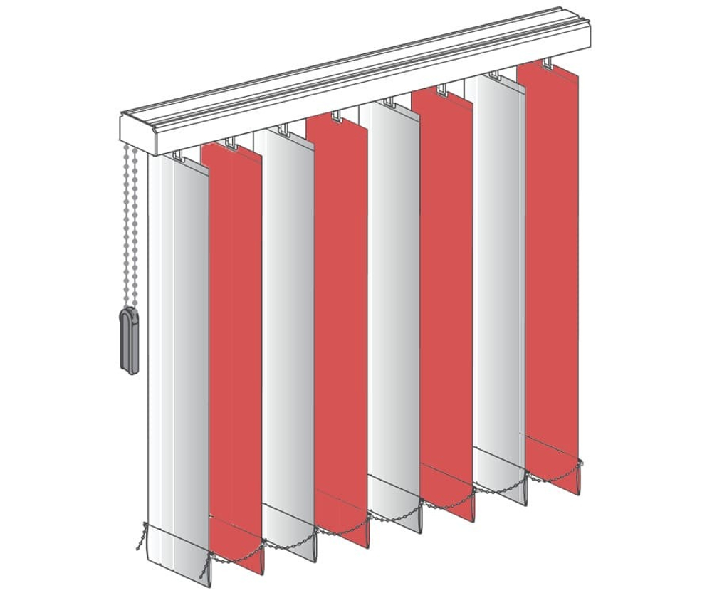 Вертикальные тканевые жалюзи Лайн II, 1 м2