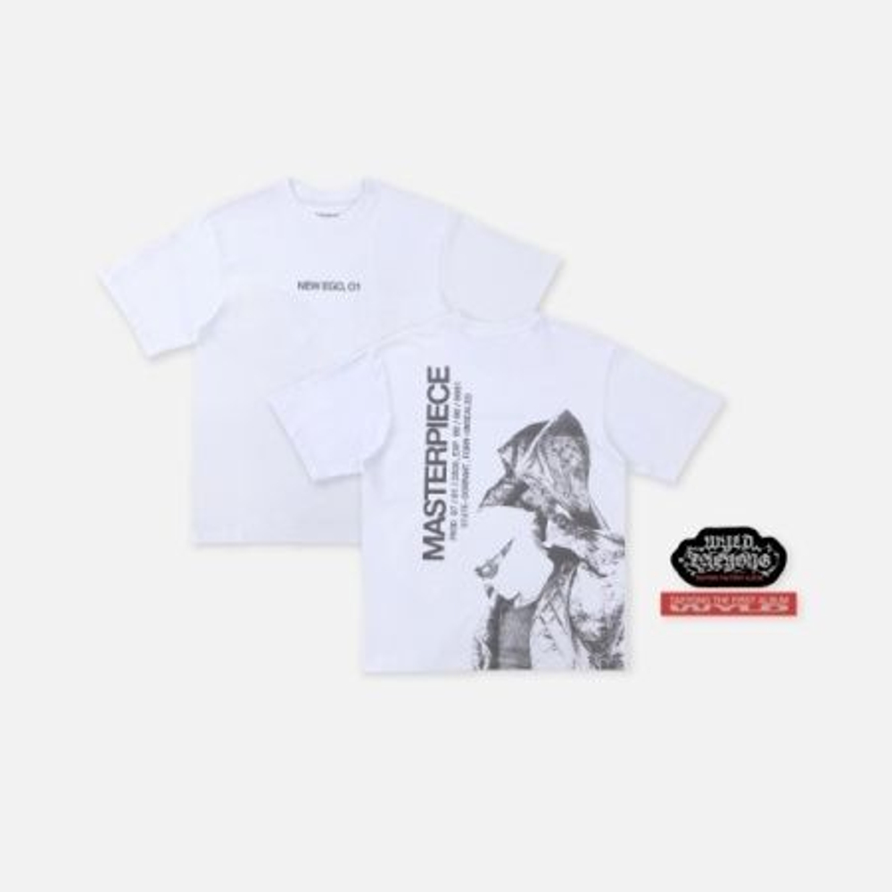 (ПРЕДЗАКАЗ) товары TAEYONG - WYLD 1st ALBUM OFFICIAL MD T-SHIRT & STICKERS SET