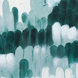 Панно декоративное с ручной росписью By Feel, 120х80 см, индиго