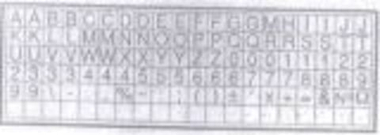 Набор букв для станка OP Marker HP1 (3 мм)