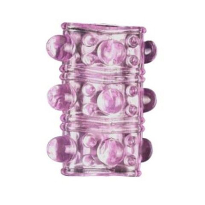 Рельефная силиконовая насадка на член (Цвет: разноцветный)