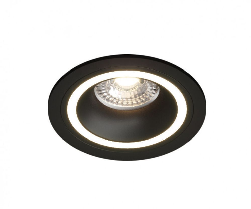 DK2060-BK Встраиваемый светильник IP 20, до 15 Вт, GU10, LED, черный, алюминий