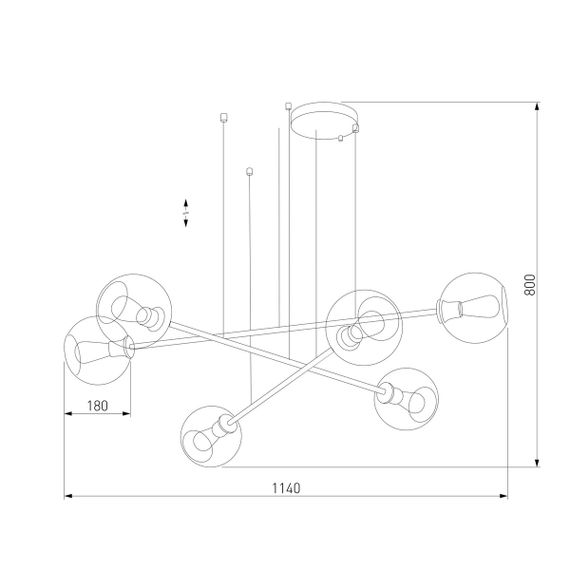 Подвесная люстра TK Lighting 3340 Libra