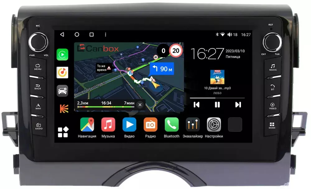 Магнитола для Toyota Mark X 2009-2019 - Canbox 9-168 Android 10, ТОП процессор, CarPlay, 4G SIM-слот