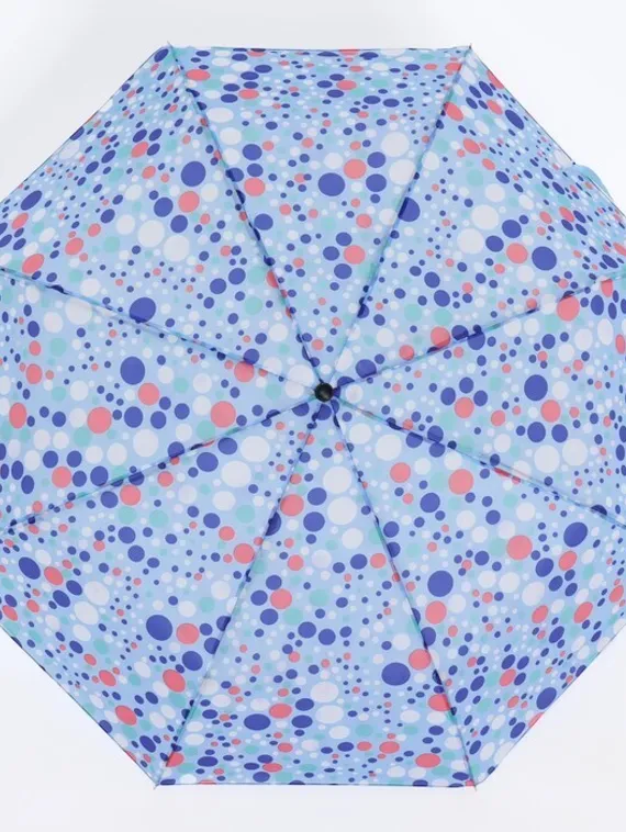 Зонт механический «Горошек», 3 сложения, 8 спиц, R = 48 см, цвет МИКС