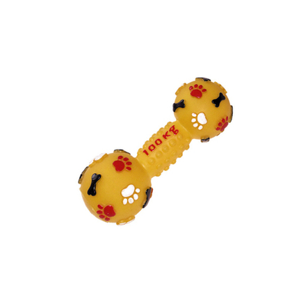 Игрушка BUDDY "100 кг" винил, гантель, 13 см