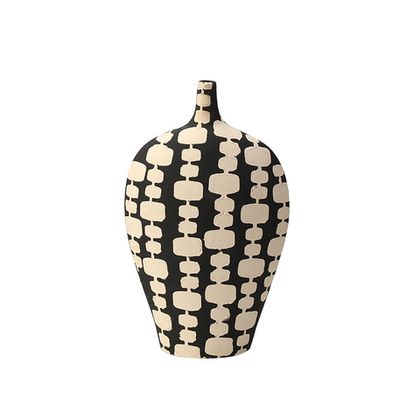Ваза Black And White Narrow Mouth Vase B