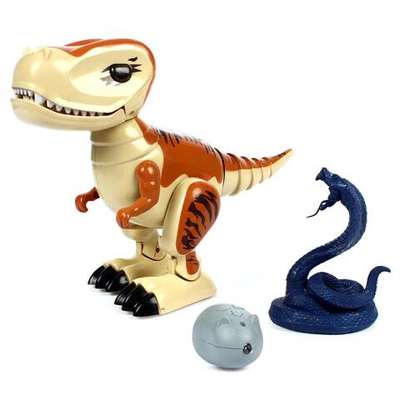 Игровой набор Junfa Динозавр против кобры на радиоуправлении свет звук