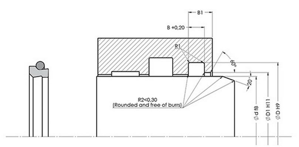 A305-360 Грязесъёмник 360-376-9,5