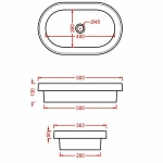 Раковина Artceram Fuori Scala 58,3 TFL033 37 00 blu denim