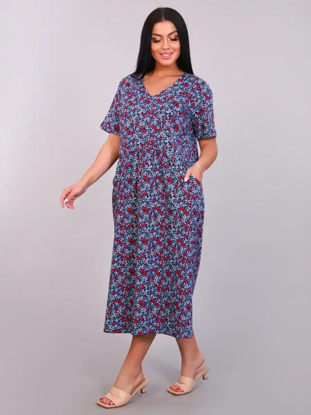 Платье бохо большие размеры