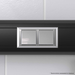 Рамка-суппорт "Avanti" для "In-liner Front",  серебристый металлик, 4модуля