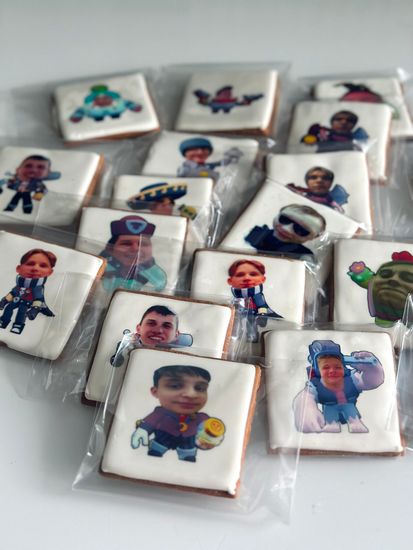 Пряники с логотипом квадрат