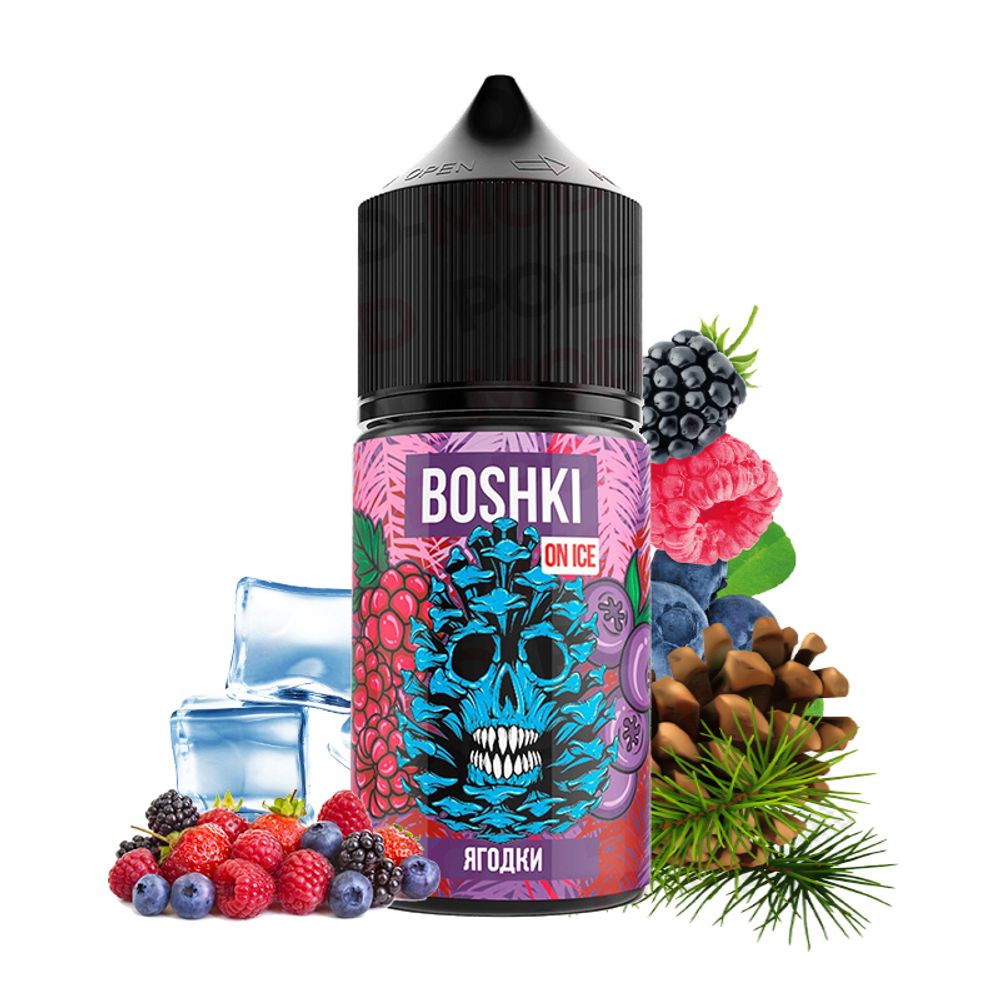Boshki On Ice Salt 30 мл - Ягодки (20 мг Strong) Boshki On Ice Salt 30 мл - Ягодки (20 мг Strong)