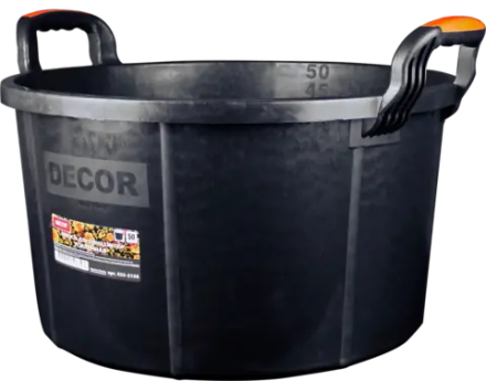 Ёмкость усиленная,морозостойкая для сухих смесей 60л, 2-х комп.ручка DECOR 633-2160