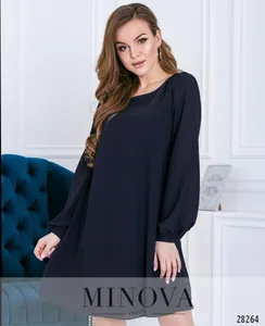 Платье 3110-темно-синий Minova