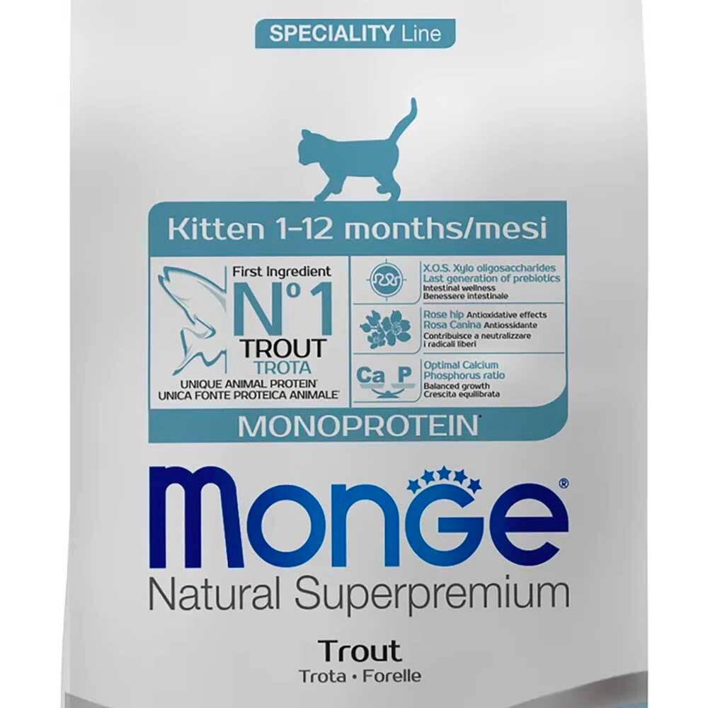 Monge Monoprotein корм для котят с форелью (монобелковый) (Kitten)