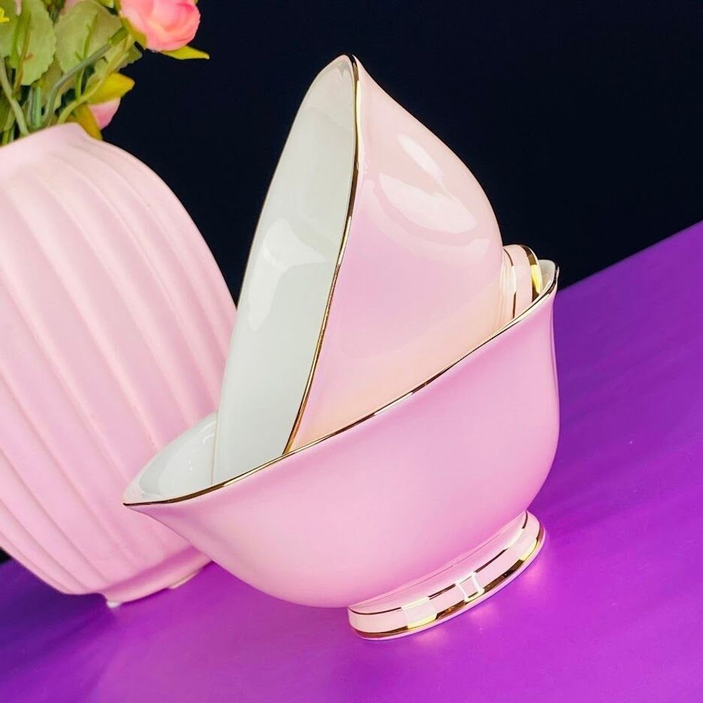 Lenardi 108-369 Набор из 2 салатников 13см PINK в под.уп.(х12)Фарфор