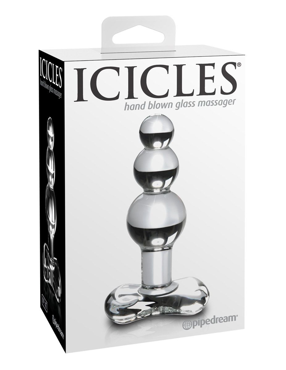 Анальный стимулятор Icicles № 47 - 10,7 см. (Цвет: прозрачный)