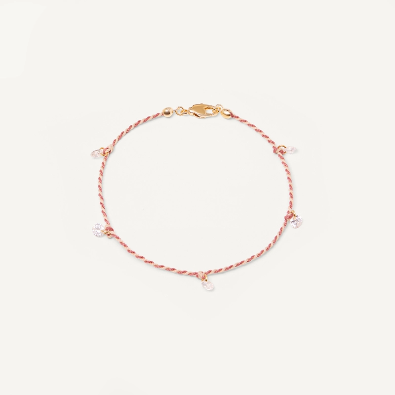 Анклет Плетеный Твой Цвет – Маленький кристалл