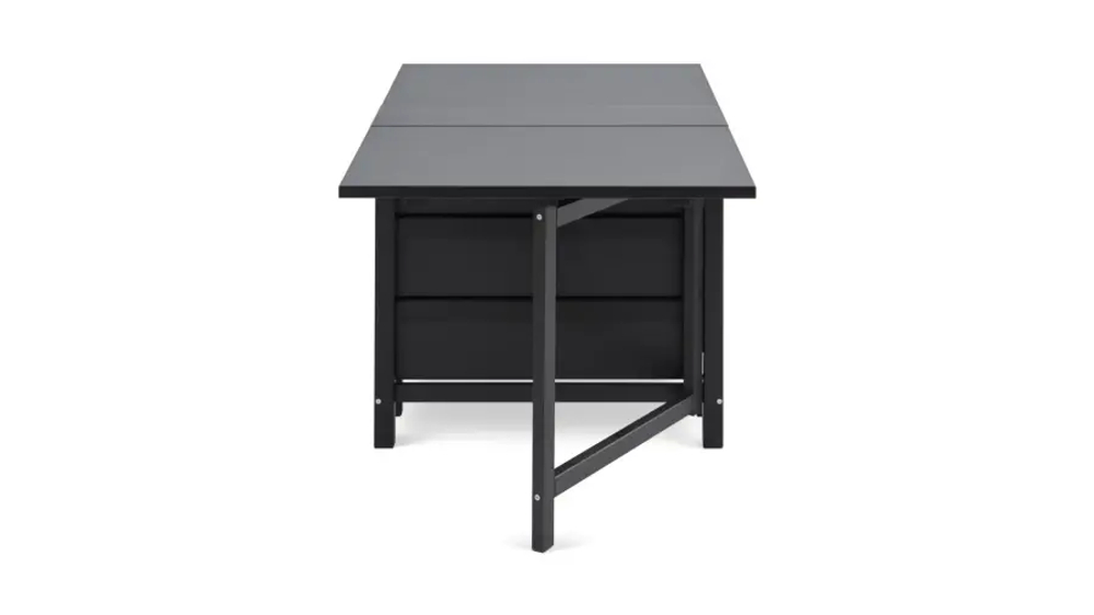 Кухонный стол складной -  аналог IKEA NORDEN/НОРДЕН/МЫРПОМ/ ИКЕА, 26/87/148x80см, черный