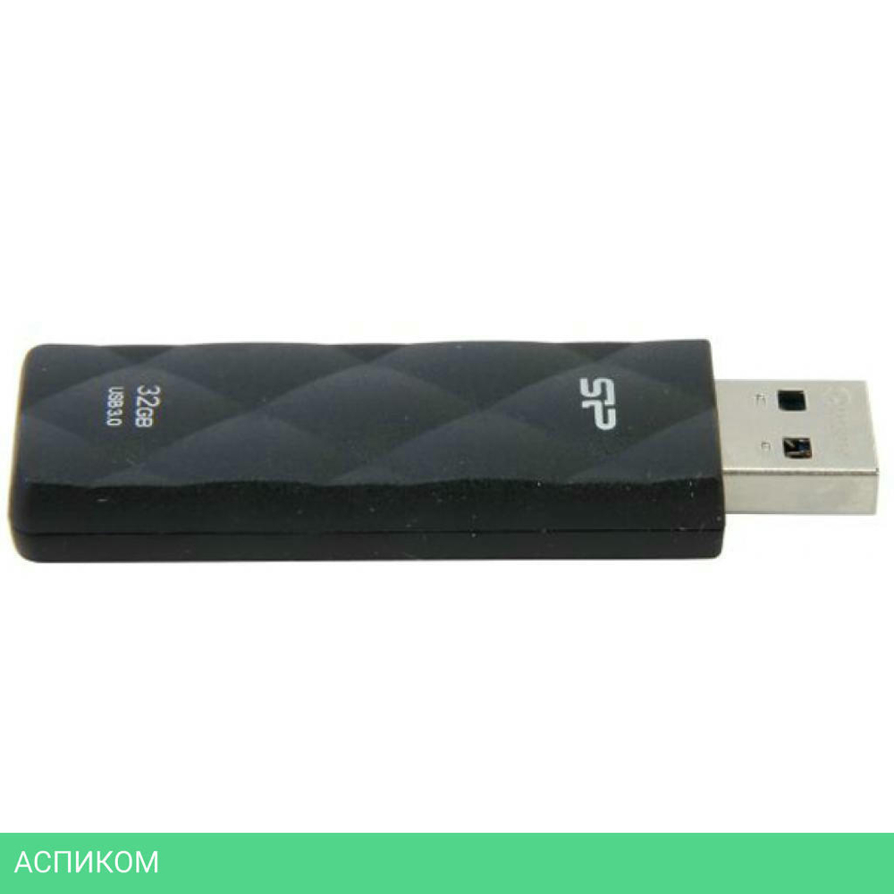USB Flash-накопитель Silicon-Power Blaze B20 32Gb черный (SP032GBUF3B20V1K)