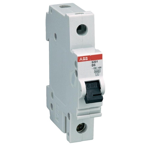 Автоматический выключатель 1-полюсный ABB S201 B6 (автомат электрический) 2CDS251001R0065