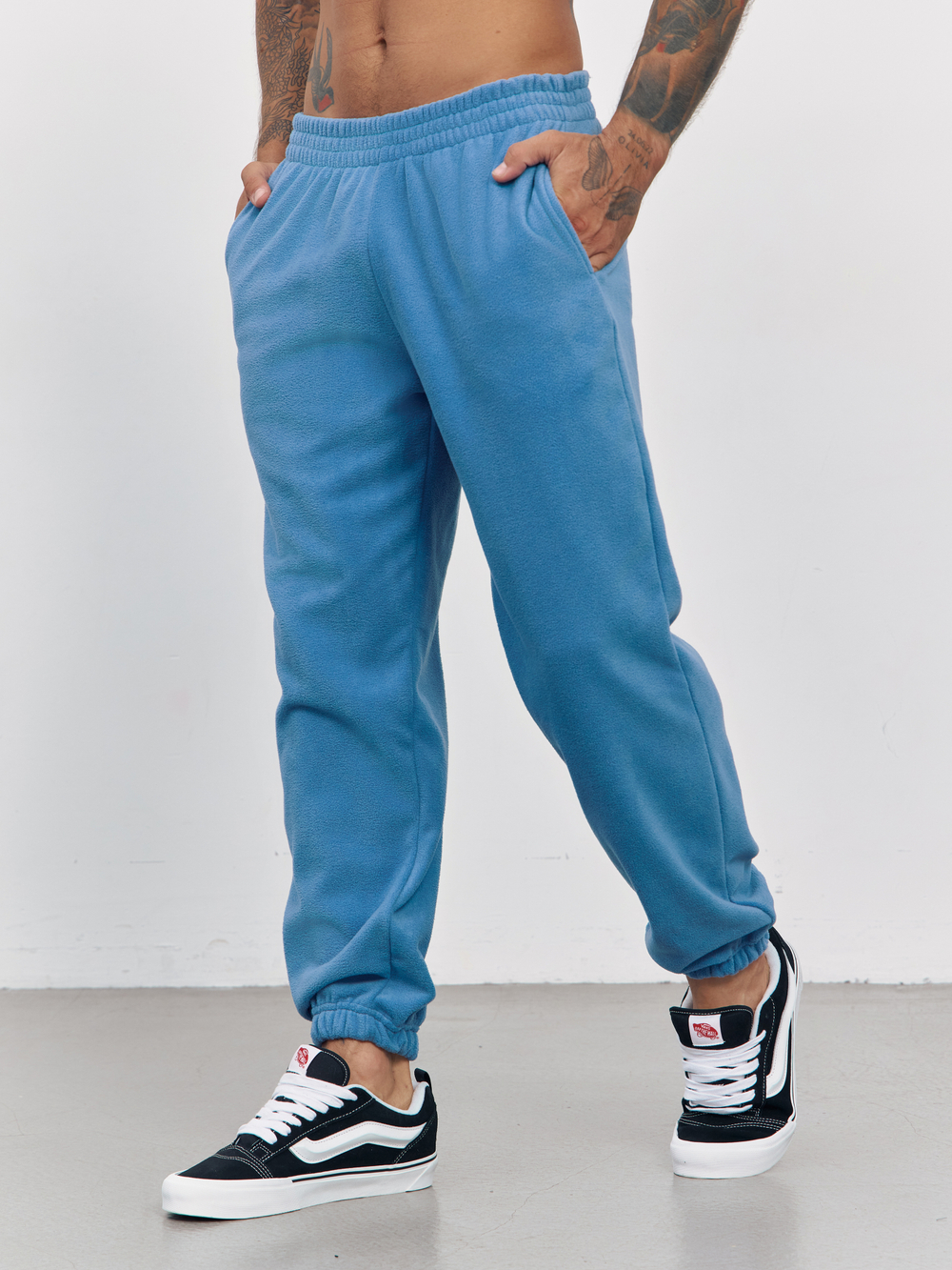 Брюки флисовые(голубой)