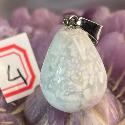 37167 Говлит Кулон капля объемная 20мм