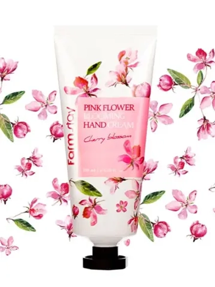 FARMSTAY - КРЕМ ДЛЯ РУК С ЭКСТРАКТОМ ЛЕПЕСТКОВ ВИШНЕВОГО ЦВЕТА PINK FLOWER BLOOMING HAND CREAM CHERRY BLOSSOM, 100 ML