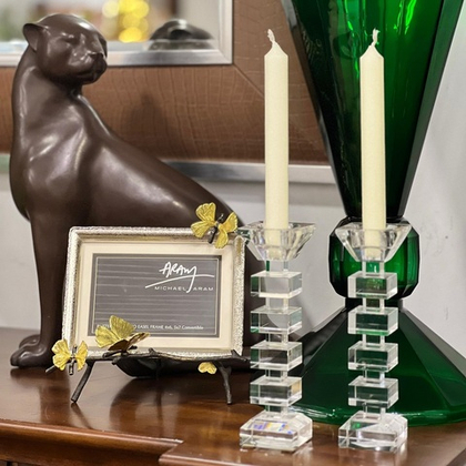 Подсвечик прозрачный, 21 см [Арт. WER-2599]