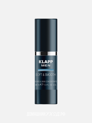 Концентрат для ухода за бородой и кожей лица Men Soft&Smooth Global Gel, Klapp, 30 мл