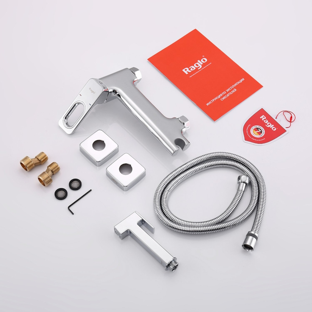 Гигиенический душ со смесителем Raglo R51.51, хром