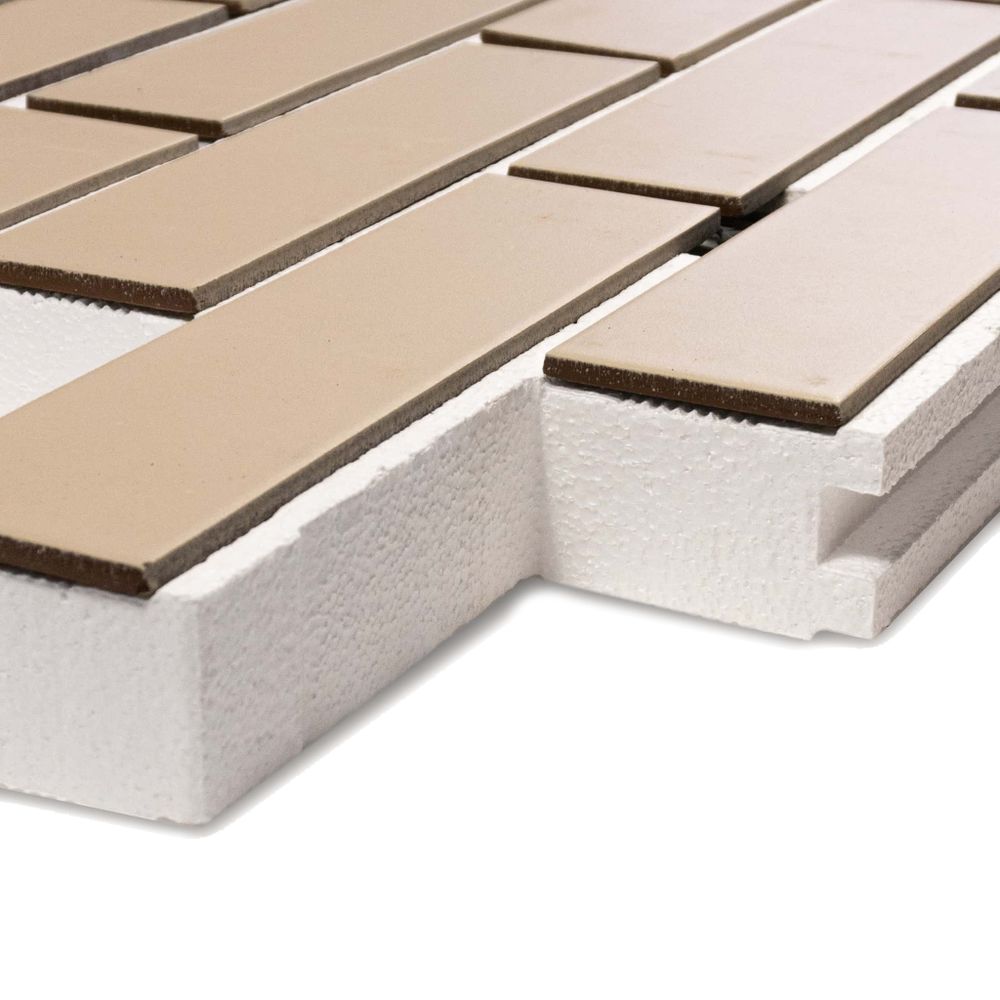 Термопанель ППС Cerrad Kremowa Gladka - 1020х455 мм