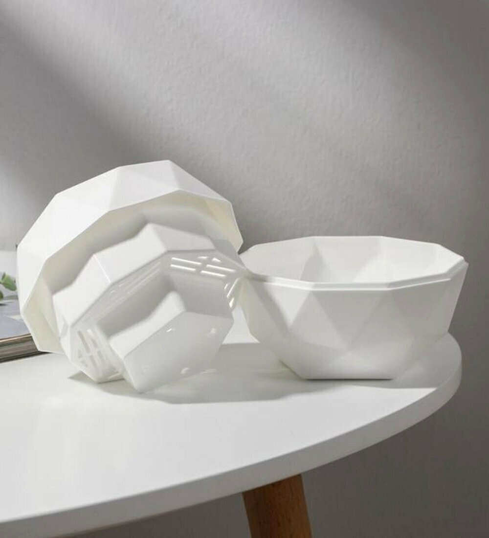 КАШПО ДЛЯ ЦВЕТОВ ТОПАЗ 0,45Л БЕЛЫЙ АРТ КШ 9110