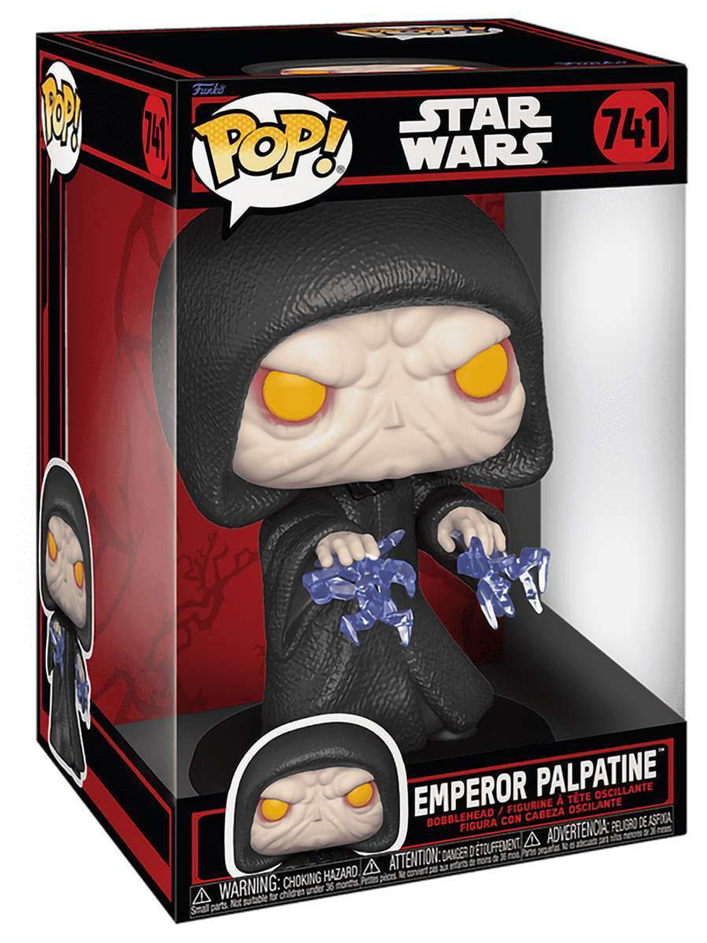 Фигурка Funko POP! Bobble Star Wars Darkside Emperor Palpatine (Force Lightning) 10" (741) 80768
