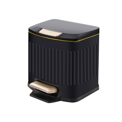 Ведро для мусора 5л с педалью нерж, BZ-A75LBK