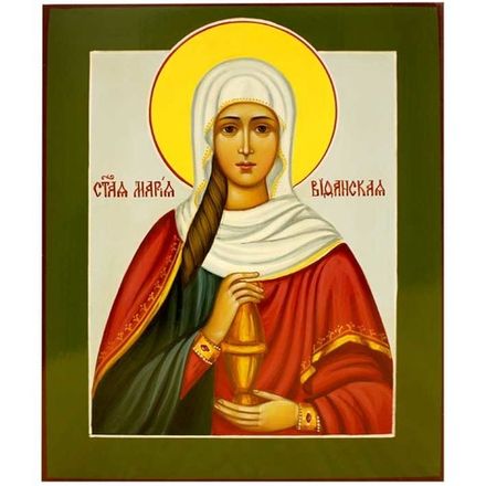 Мария Вифанская, праведная сестра Лазаря Четверодневного. Писаная икона.